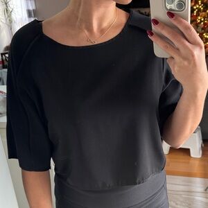 Philosophy Black Short Sleeve Top